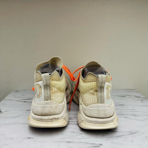 Brandblack Kite Racer Sneakers White And Orange Mens Size 6.5 - Picture 5 of 10